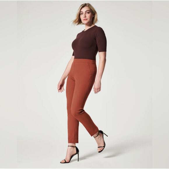 SPANX Pants - Spanx On The Go Ankle Slim Straight Pants Women’s Size Medium